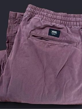Vans Men's Relaxed Elastic Waist Chino Pants- Mauve | Size XL